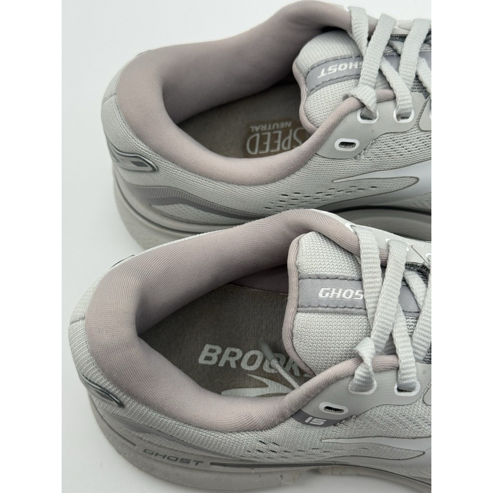 Brooks Ghost 15 Shoes Womens Size 7.5 Gray Running 1203801B112 Sneakers Walking - Picture 12 of 14